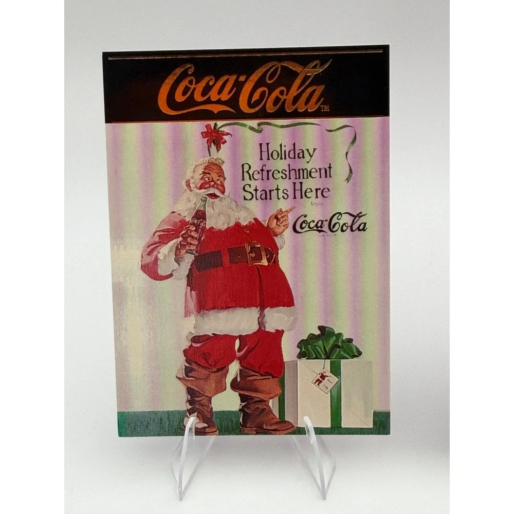 Coca-Cola Series 4 North Pole Santa Trading Cards Lot of 3 Haddon Sundblom SC621